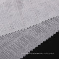 White striped crepe fabric